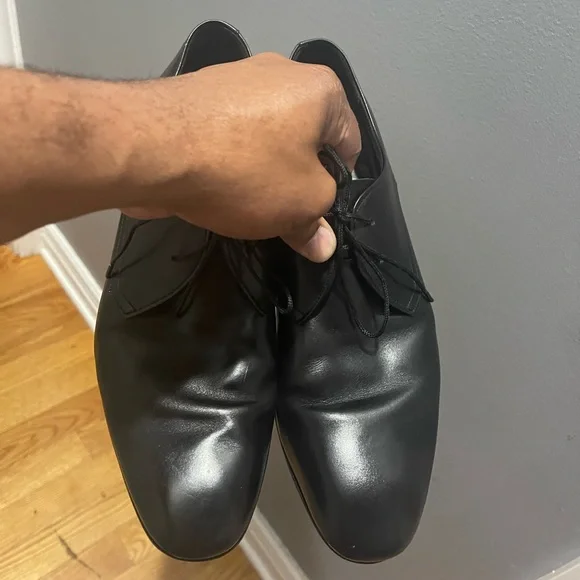 Salvatore Ferragamo Black Dress Shoes Sz 10.5 EE - Picture 3 of 13